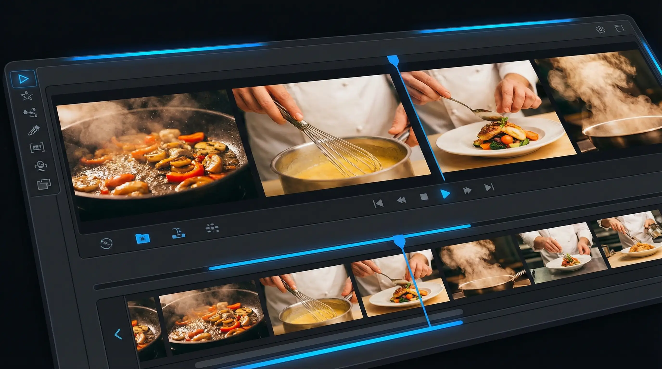 麻豆 美食短视频模板 - 暖色调滤镜